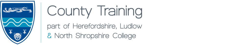 County Training part of Herefordshire, Ludlow & North Shropshire College logo on a transparent background