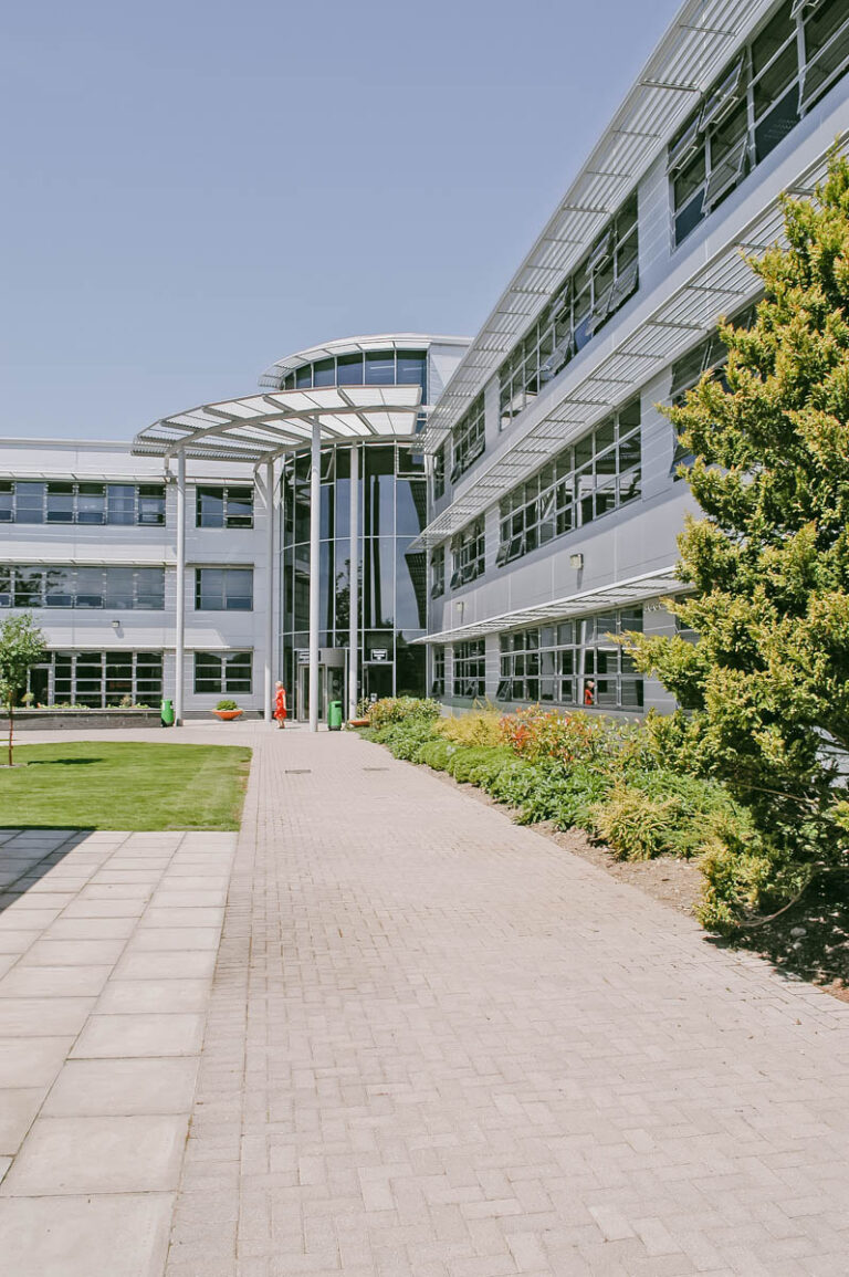 An image of the outside of the buildings at the HLNSC North Shropshire College.