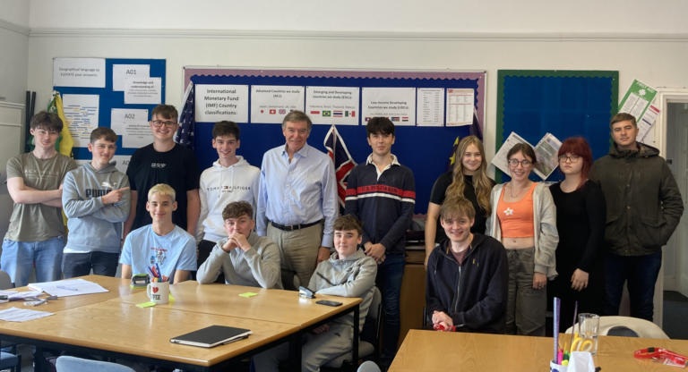 MP Philip Dune Visits Ludlow Sixth Form College