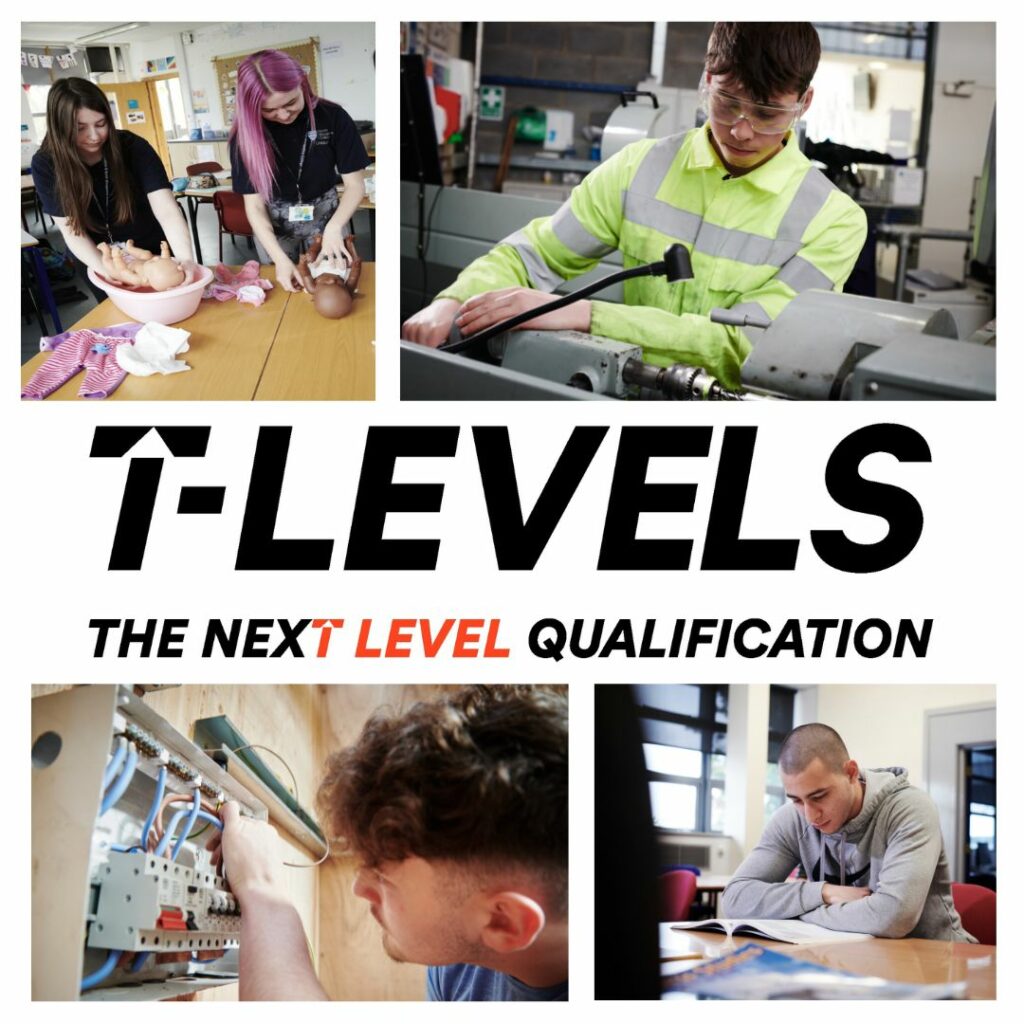 Apprentices celebrating T-Levels
