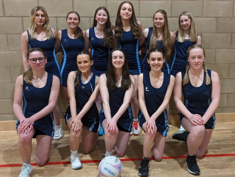 Netball team from Ludlow Sixth Form College