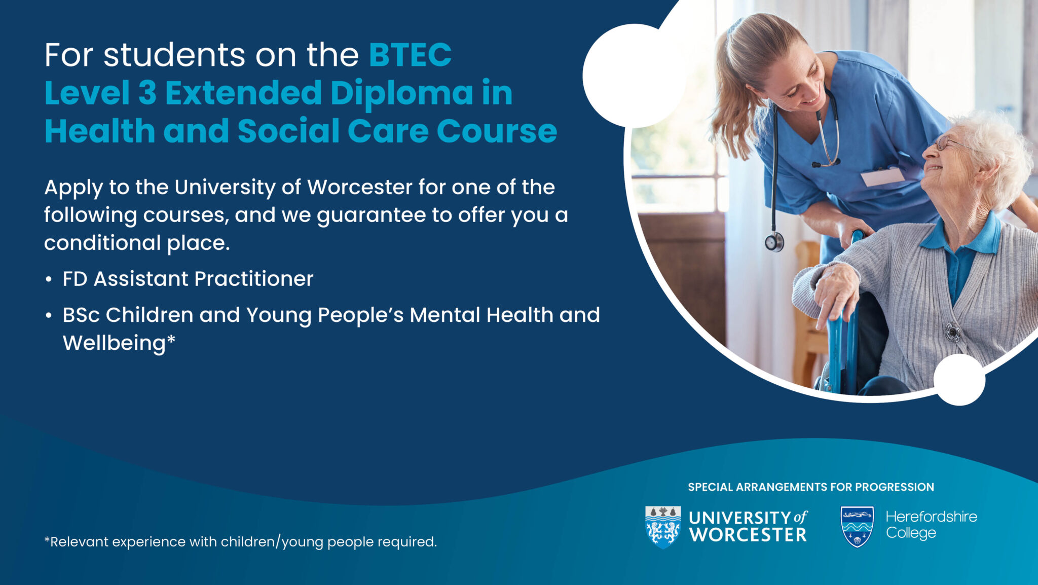 Hereford - BTEC level 3 Extended Diploma in Health and Social Care - HLNSC