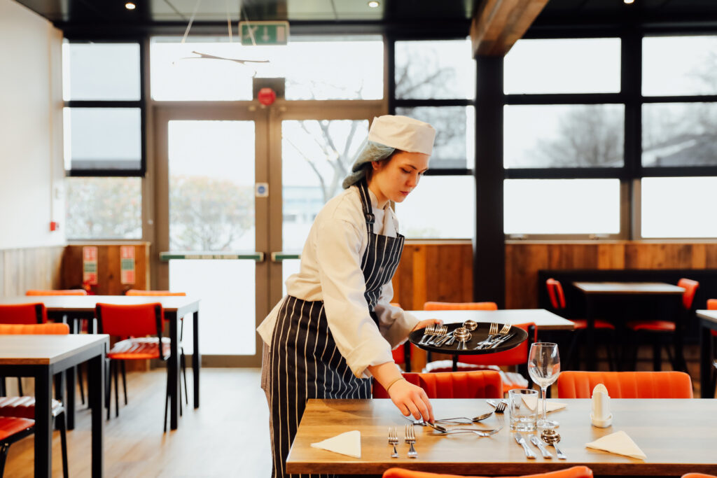 Newly upgraded training restaurant supported by The Savoy Educational Trust