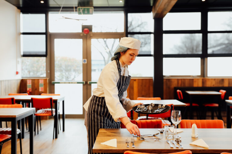 Newly upgraded training restaurant supported by The Savoy Educational Trust